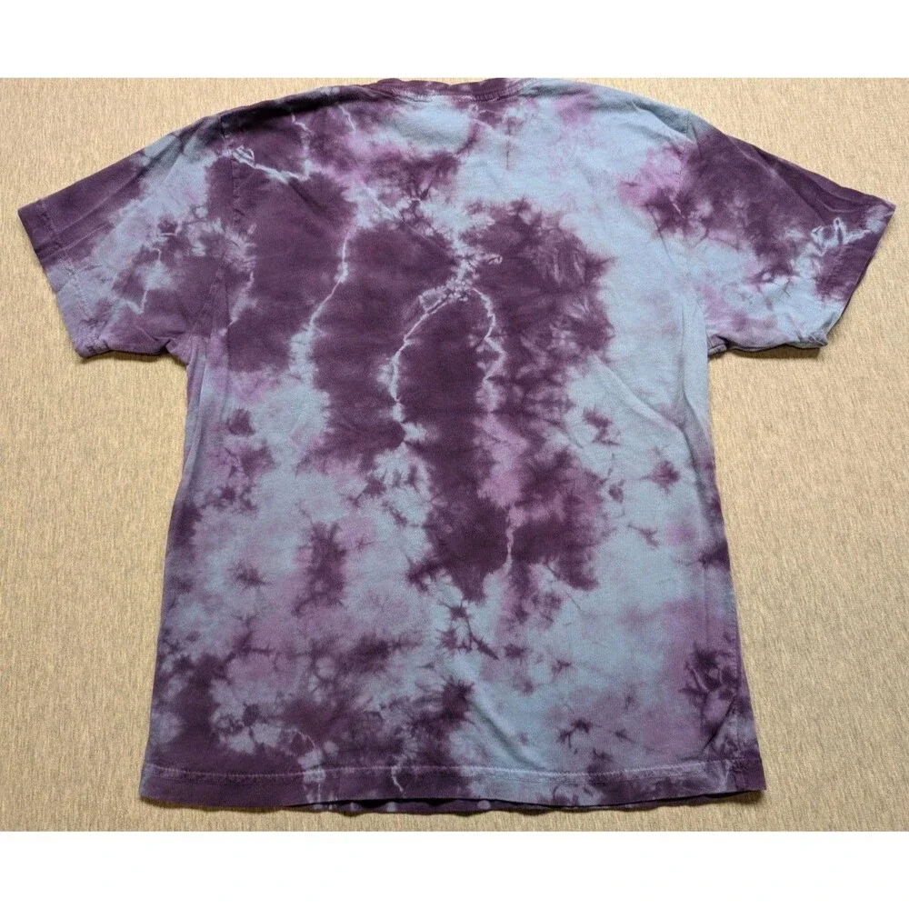 Ripndip Mushroom Cat Graphic Pocket T-shirt Men Small Purple Blue Tie Dye - Picture 8 of 8